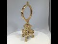 Rococo Monstrance 7 1/2 inches- High Polish Gold Finish