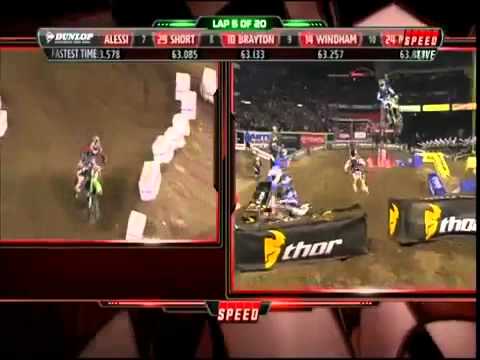 2012 Anaheim AMA Supercross Round 1 - SX Main Event (Part 1-3)