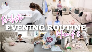 *REALISTIC* Evening Routine as a Mum of 3 // Cleaning, Cooking, Bedtime Routine 2023