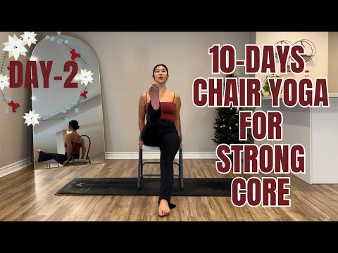 10-Day Chair Yoga Flow for Strong Core Series | Abs, Hips, Thighs, Side Body | Day-2