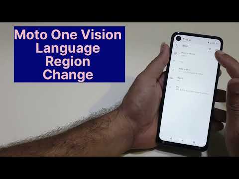 Moto One Vision Language and Region  Change | Forget Language Setting