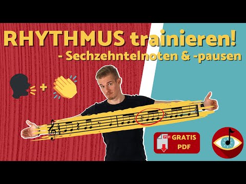 #3 Finally, a sense of rhythm! Sixteenth notes, reading and counting note values⎜incl. free PDF