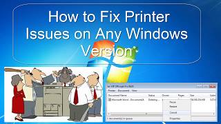 How to fix any printer not reponding or not working issues on windows - Spooler errors