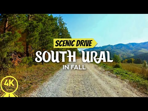 4K Scenic Drive to make Indoor Cycling Training more Effective - One Day on South Ural Roads