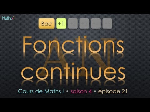 21. Les fonctions continues (Bac+1)
