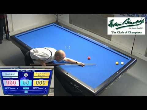 3. OeM 5 Kegel Billard   2 Runde 1/8 Finale MAKIK   vs.   ZINSMEISTER