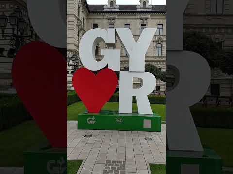 Hungary. Walking the streets of Győr