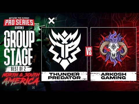 Thunder Predator vs Arkosh Game 1 - BTS Pro Series 9 AM: Group Stage w/ Kmart & ET