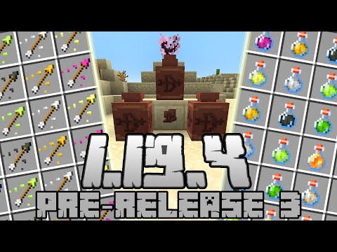 Minecraft 1.19.4: [Pre-Release 3] What's new?  GIGA POTION CHANGES!  Better JUG DESIGNS!