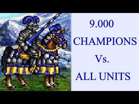 9.000 Champions Vs. Knight, Barbarian, Sorceress, Warlock, Wizard and Necromancer units
