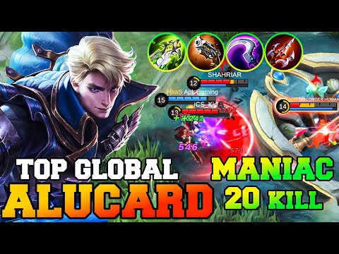 Lifesteal Carry Alucard 20 Kills ! Alucard Best Build 2023 Gameplay Build Guide Top 1 Global MLBB