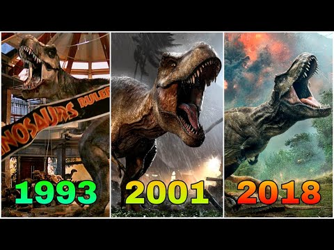 Evolution of T-Rex's Roar in Jurassic movies! (1993-2018)