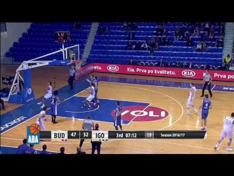 ABA Liga 2016/17 highlights, Round 18: Budućnost VOLI - Igokea (14.1.2017)