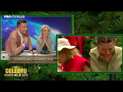 Cosmin Stan și Lavinia Petrea - reacție moment Sunt celebru, scoate-mă de aici