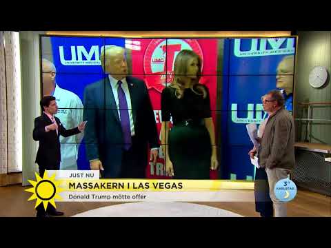 Oscarsson: "Trump gör ett bra jobb som tröstare i Las Vegas" - Nyhetsmorgon (TV4)