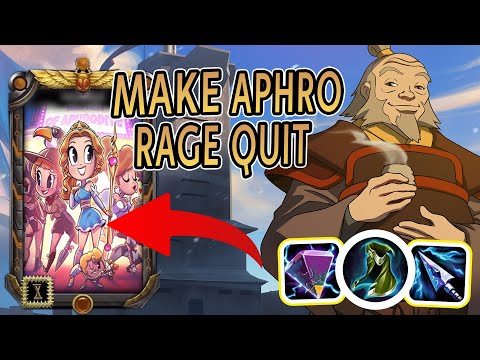 MAKING APHRO MAIN RAGE QUIT AS SUPPORT BACCHUS (Smite Conquest)