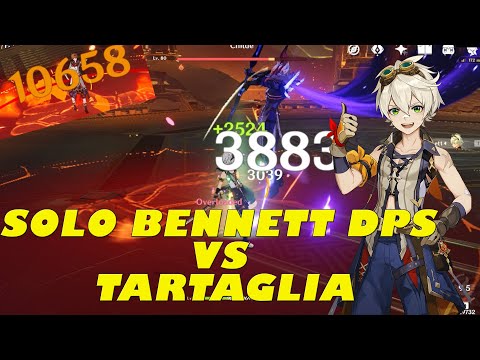 [F2P Gameplay] SOLO Bennett DPS VS Tartaglia