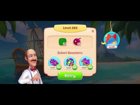 Homescapes 2021 - Level 262 Gameplay || Welcome Back Gift || Grass Cherry Collectable || 5 MovesLeft