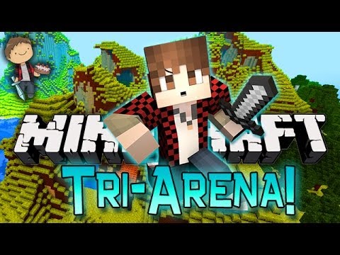 Minecraft: Village Tri-Battle-Arena w/Mitch, Mat, & Preston! Part 1 of 2!