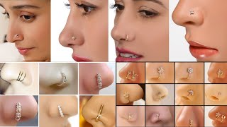 Fancy Gold Nose Pin Design Latest Collection 2025 || new model nose ring design gold ||