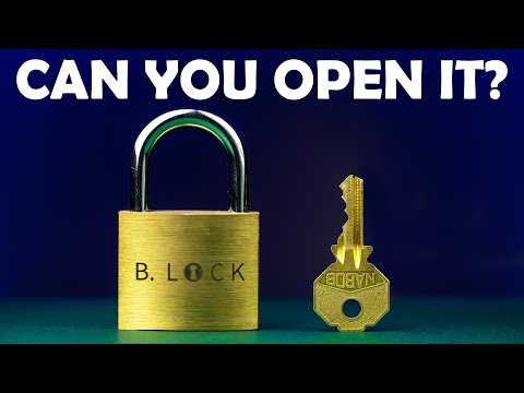 The B. Lock puzzle will trick you.