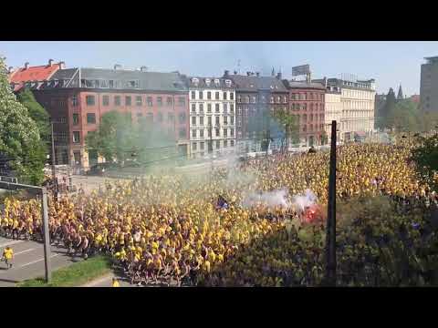 Brøndby supporters before the Danish Cup Final 10/05/2018 🇩🇰