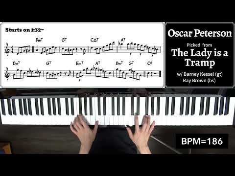 A Lick A Week! 92nd Week: Oscar Peterson's Lick on "The Lady is a Tramp"
