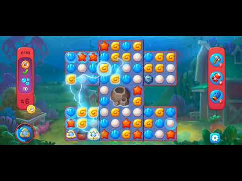 Fishdom Hard Level 11883 (with Double Lightning Booster) @choraelmin