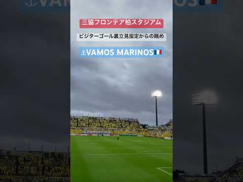 三協フロンテア柏スタジアム ビジターゴール裏立見指定からの眺め｜横浜F・マリノス 現地映像