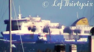 preview picture of video '[HD] NORMAN ATLANTIC arrives at the port of Brindisi [Full Video]'