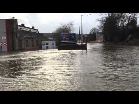 Baildon floods retail park Boxing Day 2015 West Yorkshire