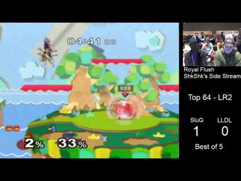 Royal Flush SSBM Top 64 LR2 - SluG (ICs) vs. LLDL (Fox, Falco)