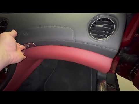 Mercedes r230 glove box lid fixed