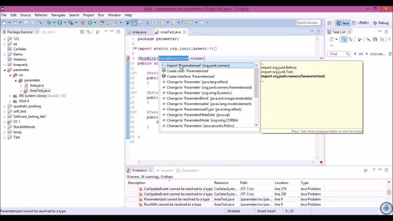 JUnit Advanced Features