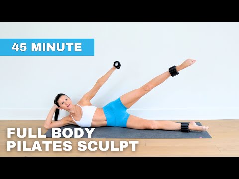45 MIN FULL BODY PILATES SCULPT | No Standing & Low Impact