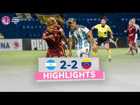 ARGENTINA vs. VENEZUELA [2-2] | RESUMEN | CONMEBOL SUB20 FEMENINA 2026 | FASE FINAL