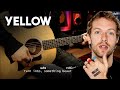 Yellow COLDPLAY Guitar Cover ORIGINAL CHORDS ACORDES RITMO Christianvib