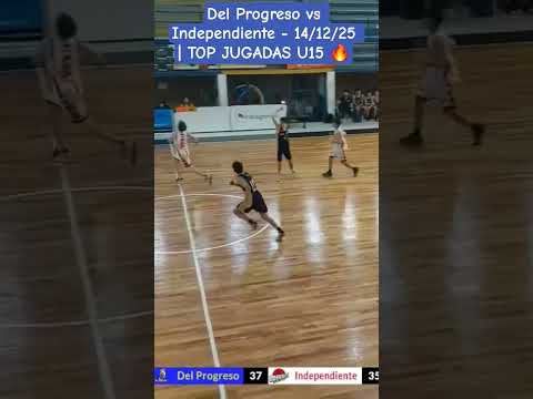 Del Progreso vs Independiente- 14/12/25 | TOP JUGADAS U15 🔥 #basketball #highlights