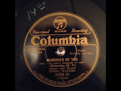 Memories Of You - Ethel Waters