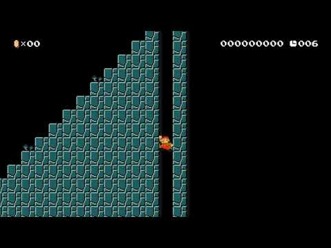 Mario Maker: 10 second running up stair level
