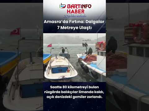 Amasra'da Firtina: Dalgalar 7 Metreye Ulaştı 🌪️🌊