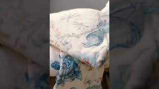 Pip Studio Secret Garden bavlněná froté osuška bílo-modrá 70x140 cm