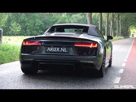 Audi R8 V10 Plus Spyder (610HP) with Capristo Exhaust! LOUD REVS, Accelerations, Onboard!