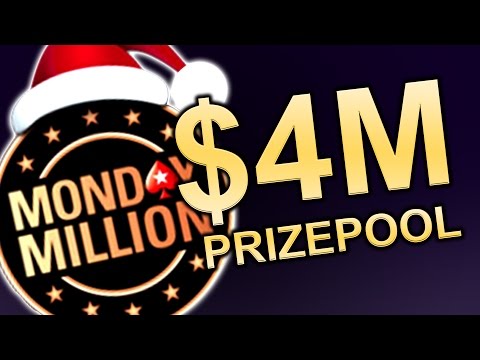 MONDAY MILLION, $4M PRIZEPOOL!!!!!  Highlights December 26th, 2016