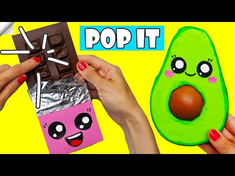 DIY POP IT fidget toy Easy paper craft Moving PAPER TOYS PAPER TOYS antistress