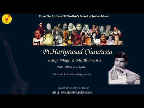 Pt.Hariprasad Chaurasiya -Raag:- Megh & Madhuwanti