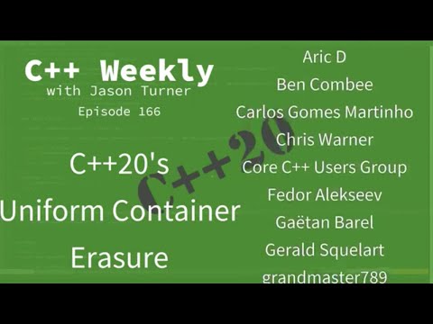 C++ Weekly - Ep 166 - C++20's Uniform Container Erasure