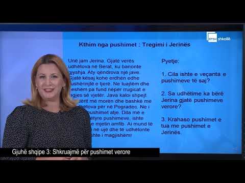 Shkruajmë për pushimet verore| Gjuhë shqipe 3