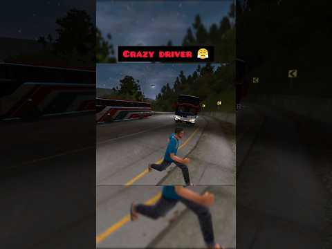 I survived from accident😱😱 crazy driver in bus simulator Indonesia #bussid #shorts #viral