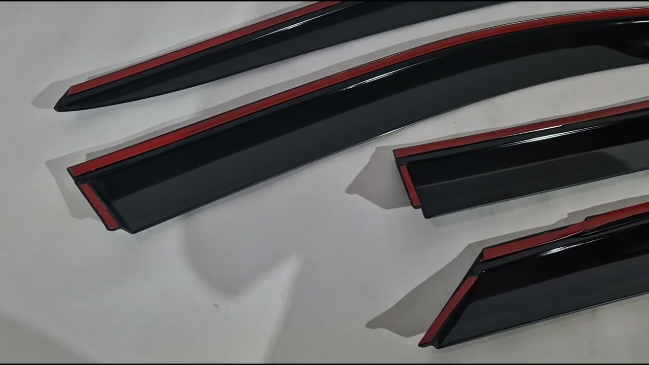 Toyota C-HR 2023– Vindafvisere med kromliste Niken Luxury (4 stk) Video 1